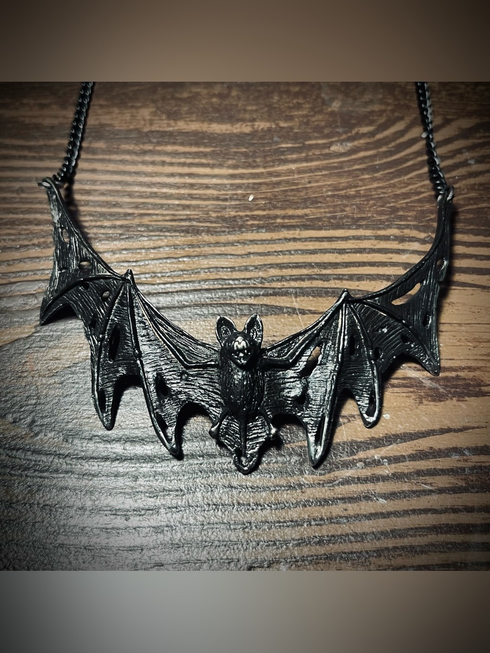 Alchemy UK vampire bat chain necklace